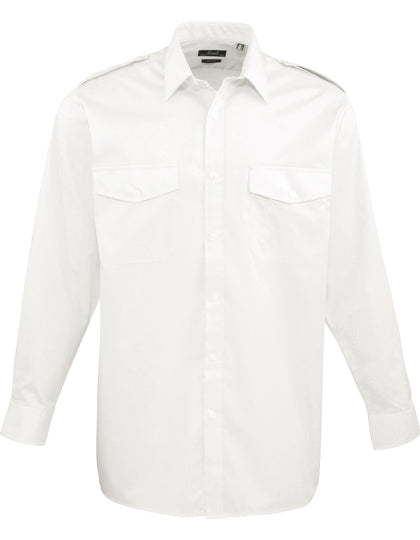 Chemise Pilot Manches longues-Modèle Homme PW210