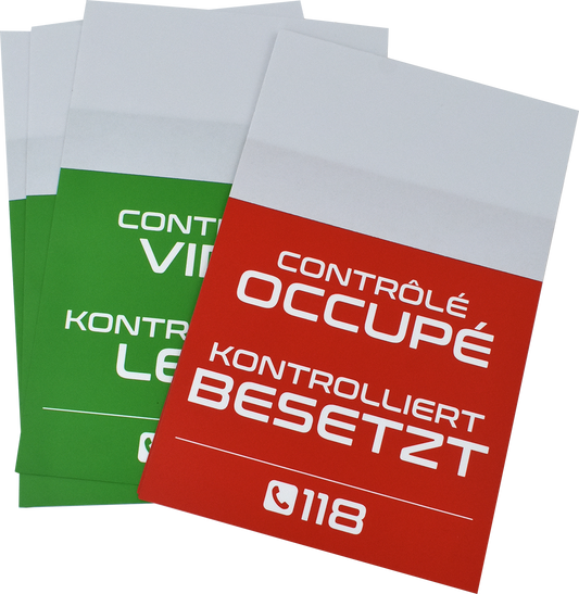 Set de 100 cartes de contrôle